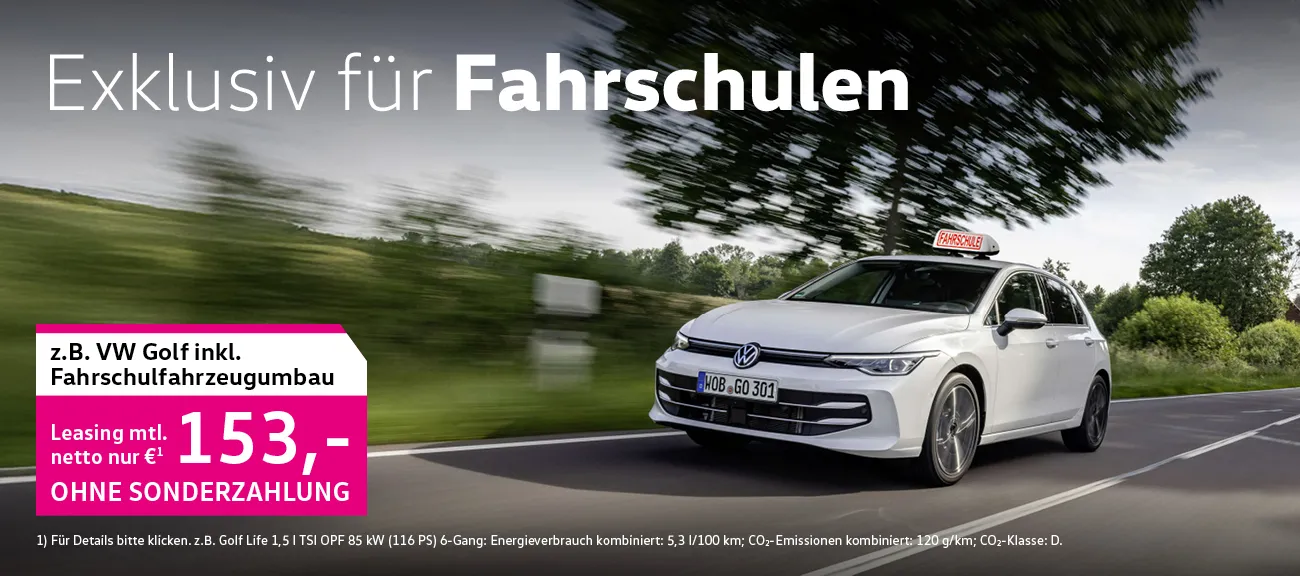 Fahrschulaktion T-Roc & Golf Q2/25